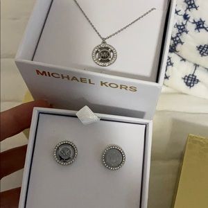 Michael Kors necklace and earrings set